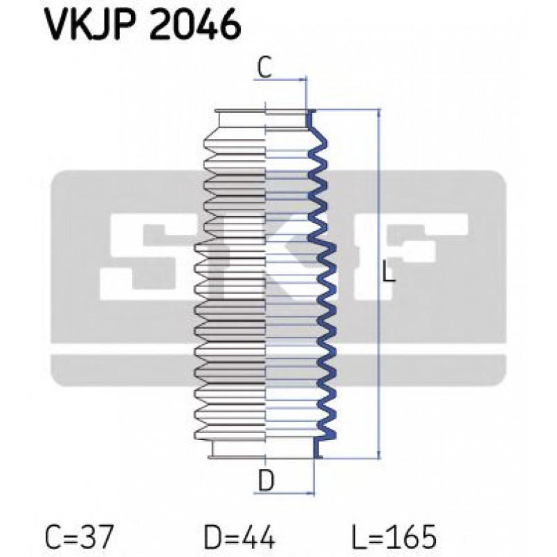 VKJP 2046 SKF - Пильовик привідного валу